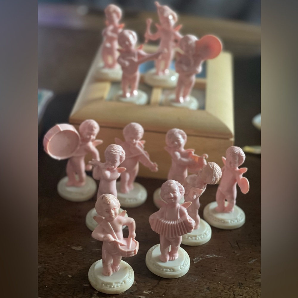 Vintage Angel Cherub Orchestra Marching Band 1950s Hartland Plastics